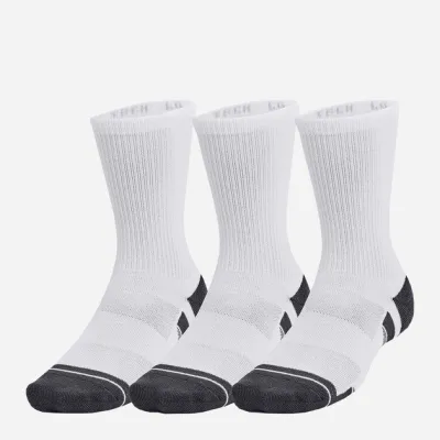 Шкарпетки UA Performance Tech 3pk Crew Білий M (1379512-100 M) - Robinzon.ua