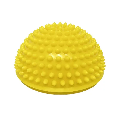Полусфера массажная киндербол EasyFit 16 см мягкая желтая - Robinzon.ua