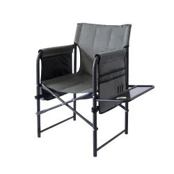 Стілець "Режисер з полицею" d25 мм (Меланж, Сірий) - Robinzon.ua