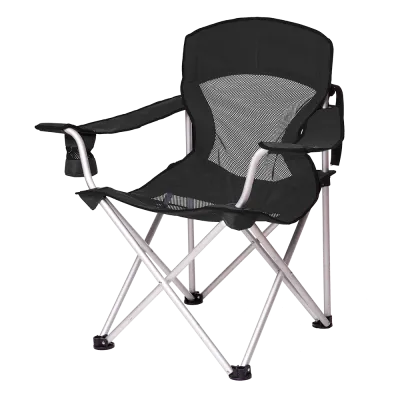 Крісло Алюм "Берег" d19 мм точка Чорний. - Robinzon.ua