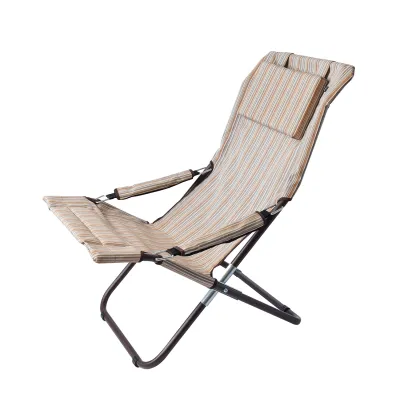 Шезлонг "Горизонт" d25 мм (Текстилен, Бежевий) - Robinzon.ua