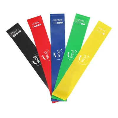 Набор резинок для фитнеса 610x50 мм из 5 шт. - Robinzon.ua