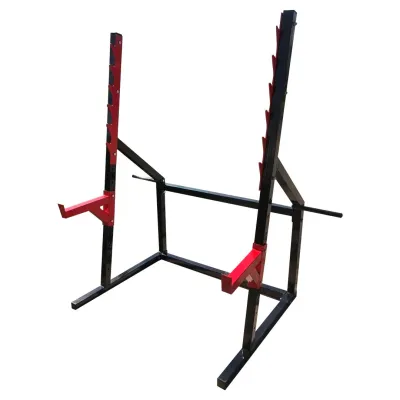 Стійки для присідання під штангу 50 на 50 мм зі страхувальними упорами - Robinzon.ua