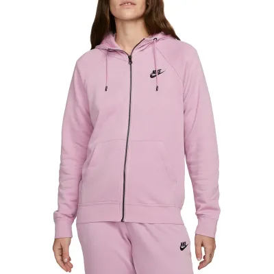 Жіноча Толстовка Nike W NSW ESSNTL FLC FZ HOODIE Рожевий S (7dDX2317-522 S) - Robinzon.ua