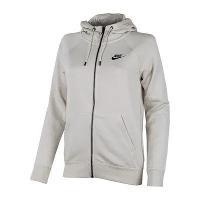 Жіноча Толстовка Nike W NSW ESSNTL FLC FZ HOODIE Сірий S (7dDX2317-104 S) - Robinzon.ua