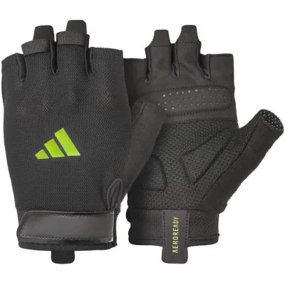 Рукавички для тренінгу Adidas Essential Training Gloves чорний, зелений Уні XS ADGB-15000GN XS - Robinzon.ua