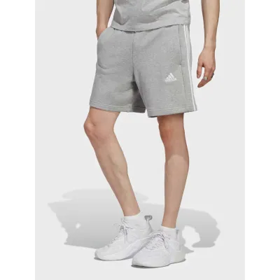 Чоловічі Шорти  Adidas Essentials French Terry 3-Stripes Shorts  Сірий XL (7dIC9437 XL) - Robinzon.ua