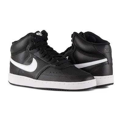 Жіночі Кросівки Nike WMNS COURT VISION MID Чорний 37.5 (7dCD5436-001 37.5) - Robinzon.ua