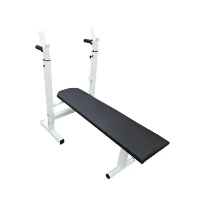 Скамья для жима горизонтальная складная Белый - Robinzon.ua