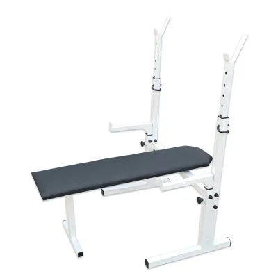 Лавка для жиму горизонтальна зі страховкою 60 на 30 мм - Robinzon.ua