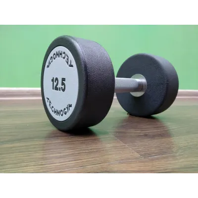 Гантель 12.5 кг цільна поліуретанова TECHNOGYM - Robinzon.ua