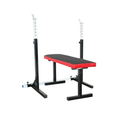 Лавка горизонтальна для жиму + Стійки під штангу 50 на 50 мм - Robinzon.ua