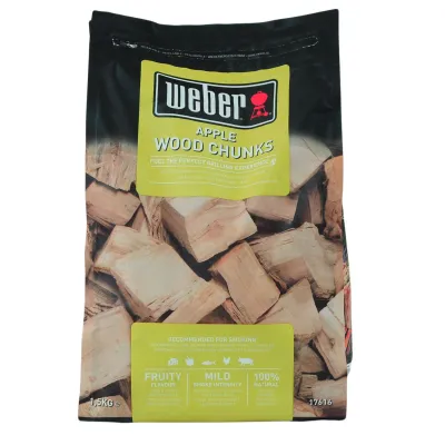 Бруски для копчения яблоко 1,5кг Weber (17616) - Robinzon.ua