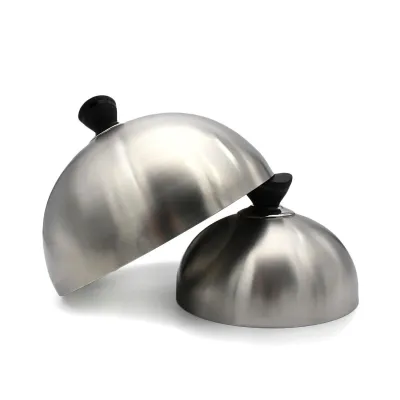 Набор крышек для блюд на гриле SANTOS, из нержавеющей стали, комплект 2 шт 890505. - Robinzon.ua