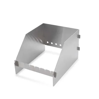 Підставка для шампурів на бічний пальник SANTOS S-Series &amp; E-Series і Burnhard Earl, захист від вітру, нержавіюча сталь 890895 - Robinzon.ua