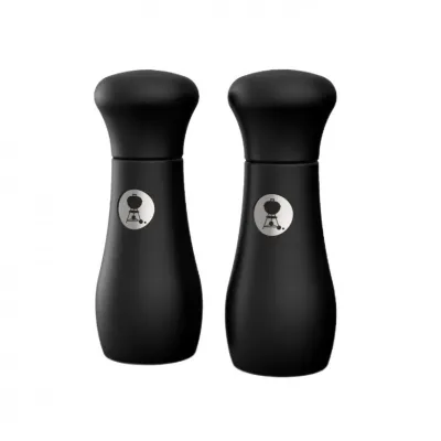 Солонка и перечница, черные, высота 10см Weber 17275. - Robinzon.ua