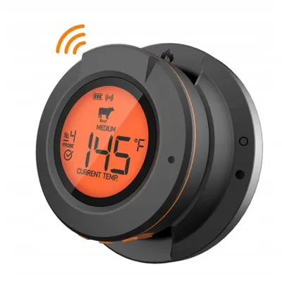 Цифровой Bluetooth термометр в крышку гриля с 2-мя щупами GRILLI 555501. - Robinzon.ua