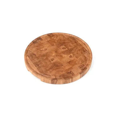 Дошка професійна кругла дуб 40*40*4 см GRILLI 77009810 - Robinzon.ua