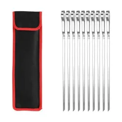 Набір шампурів 10 шт в чохлі, нержавіюча сталь GRILLI 777136 - Robinzon.ua