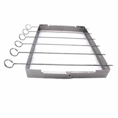 Набір шампурів з підставкою 6 шт нержавіюча сталь GRILLI 777303 - Robinzon.ua