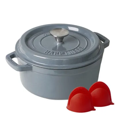 Чугунная сковорода с фарфоровым покрытием 5 л GRILLI 777210. - Robinzon.ua