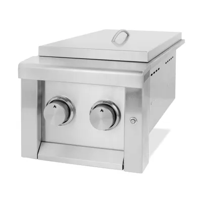 Подвійна вбудована конфорка з кришкою GRILLI 888003 - Robinzon.ua