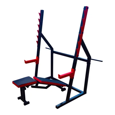 Скамья с отрицательным углом 40 40 мм + Стойки для присяда под штангу 50 на 50 мм - Robinzon.ua