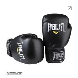 Боксерские перчатки Everlast 10 унций (10 oz) черные - Robinzon.ua