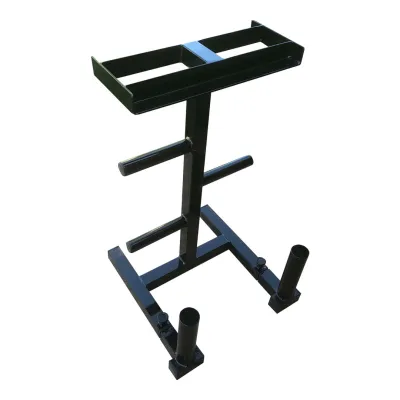 Стойка для хранения грифов, дисков и гантелей 90 см KZ-397 профиль 40 на 40 мм - Robinzon.ua