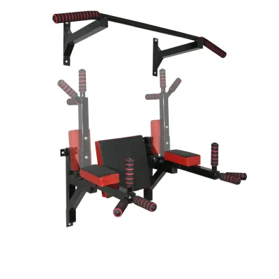 Турнік бруси прес стаціонарний 3 в 1 KZ-559 Спортивні стінки та турніки для дому Чорний - Robinzon.ua