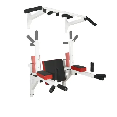 Турник брусья пресс стационарный 3 в 1 KZ-561 Спортивные стенки и турники для дома Белый - Robinzon.ua