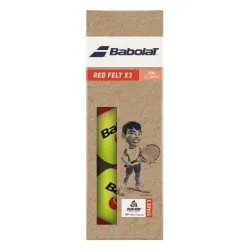 Мячи для большого тенниса Babolat RED FELT paper pack 3 ball Желтый (501108-113) - Robinzon.ua