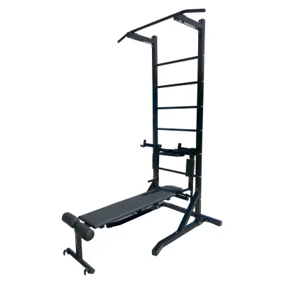 Турнік + прес + бруси + лавка 50х50 мм KZ-833 Спортивні стінки і турніки для будинку розбірна - Robinzon.ua