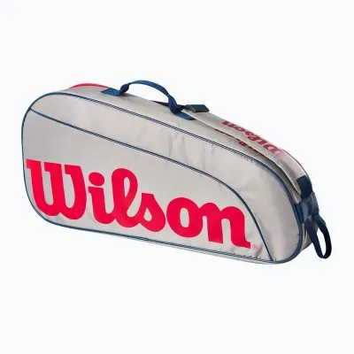 Тенисный Чехол Wilson JUNIOR 3 PACK GREY/RD WR8023901001 - Robinzon.ua