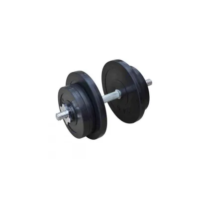 Гантель обрезиненная наборная Одна на 21 кг  Гантели, гири, штанги и диски металлическая - Robinzon.ua