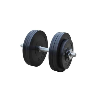 Гантель обрезиненная наборная Одна на 23 кг  Гантели, гири, штанги и диски металлическая - Robinzon.ua