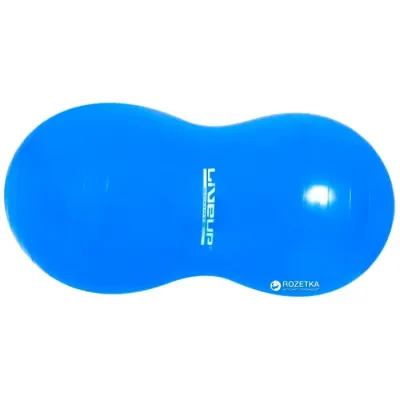М'яч для фітнесу (фітбол) арахис LiveUP PEANUT BALL блакитний 90х45см LS3223A-s - Robinzon.ua