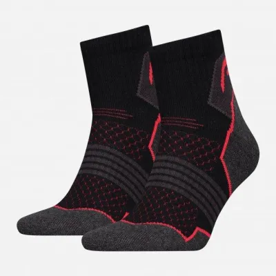 Шкарпетки Head HIKING QUARTER 2P UNISEX Чорний; Червоний 43-46 (701219909-002 43-46) - Robinzon.ua