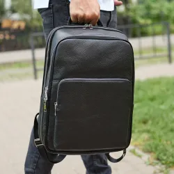 Шкіряний чоловічий рюкзак класичний чорний з натуральної шкіри якісний Tiding Bag 45239 Шкіряний чоловічий рюкзак класичний чорний з натуральної шкіри якісний Tiding Bag 45239 - Robinzon.ua