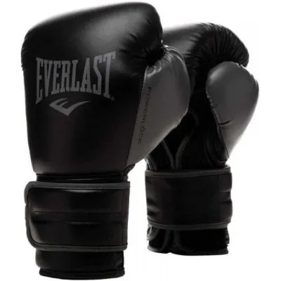 Боксерские перчатки Everlast POWERLOCK TRAINING GLOVES Черный Уни 12 унций (870312-70-8) - Robinzon.ua