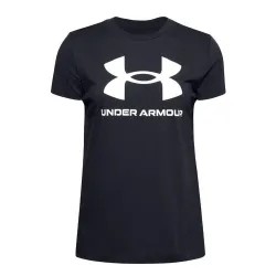 Футболка UA W SPORTSTYLE LOGO SS чорний Жін MD 1356305-001 - Robinzon.ua