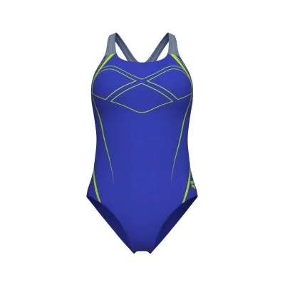 Купальник роздільний для жінок Arena GRAPHIC SWIMSUIT SWIM PRO BACK синій, жовтий Жін 42 009024-850 42 - Robinzon.ua