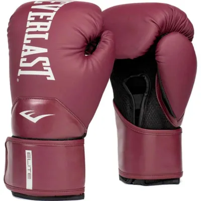 Боксерські рукавиці  Everlast ELITE 2 BOXING GLOVES бордовий Уні 12 унцій P00003300 12 - Robinzon.ua