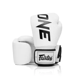 Боксерські рукавиці Fairtex BGV1-ONE (натуральна шкіра) White 10 унцій - Robinzon.ua
