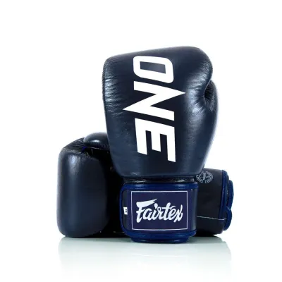 Боксерські рукавиці Fairtex BGV1-ONE (натуральна шкіра) Blue 10 унцій - Robinzon.ua