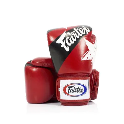 Боксерские перчатки Fairtex BGV1 Nation Print Red 14 унций - Robinzon.ua
