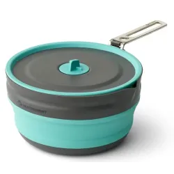 Кастрюля складная с чехлом Sea to Summit Frontier UL Collapsible Pot w/Sack, 2.2 L, Aqua Sea Blue (STS ACK025021-390202) - Robinzon.ua