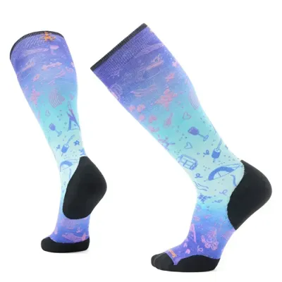 Носки мужские Smartwool Ski Targeted Cushion Nature Doodles Print OTC, Capri, L (SW SW002486.810-L) - Robinzon.ua