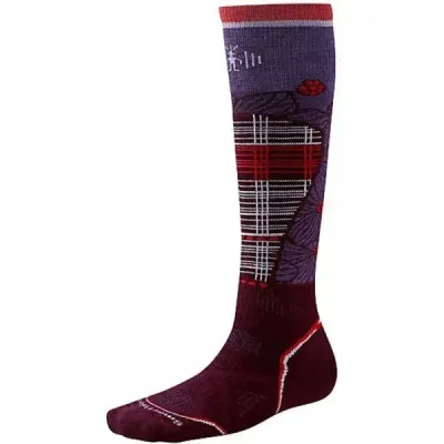 Носки женские Smartwool PhD Ski Medium Pattern Aubergine, р.L (SW SW268.762-L) - Robinzon.ua