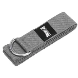 Ремінь для йоги PowerPlay PP_4409 183*3.8см. Сірий - Robinzon.ua